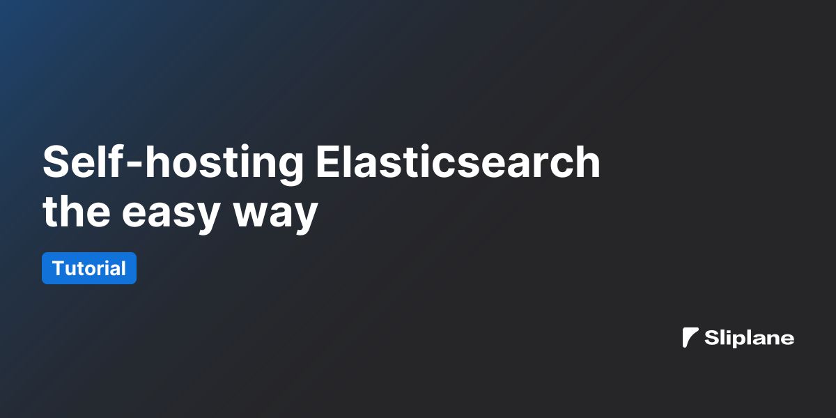 Elasticsearch selbst hosten - der einfache Weg